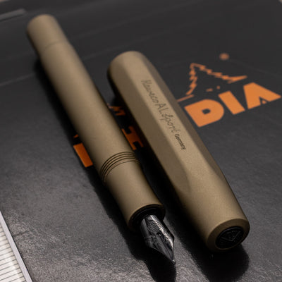Kaweco AL Sport Fountain Pen - Explorer brown metal