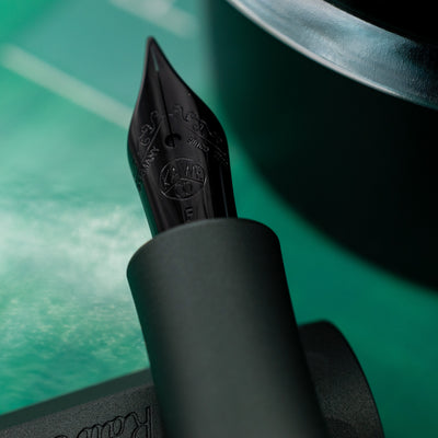 Kaweco AL Sport Fountain Pen - Midnight Green stainless steel nib
