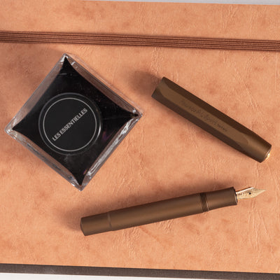 Kaweco AL Sport North American Exclusive Golden Espresso Fountain Pen 14k gold nib