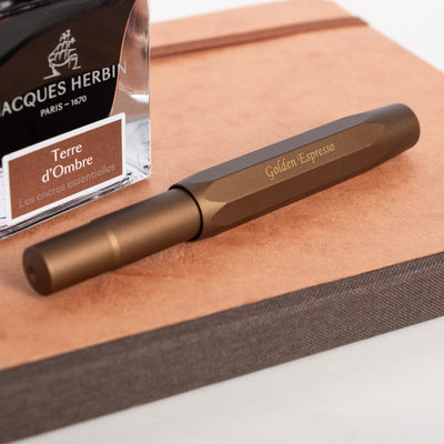 Kaweco AL Sport North American Exclusive Golden Espresso Fountain Pen brown