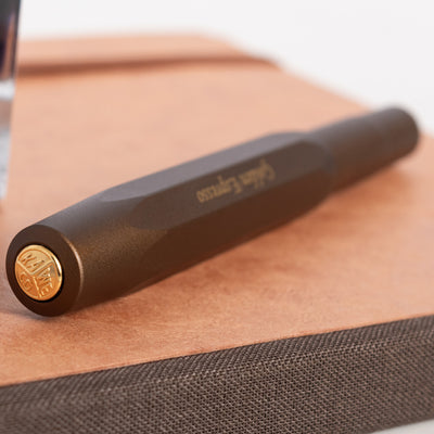 Kaweco AL Sport North American Exclusive Golden Espresso Fountain Pen cap top