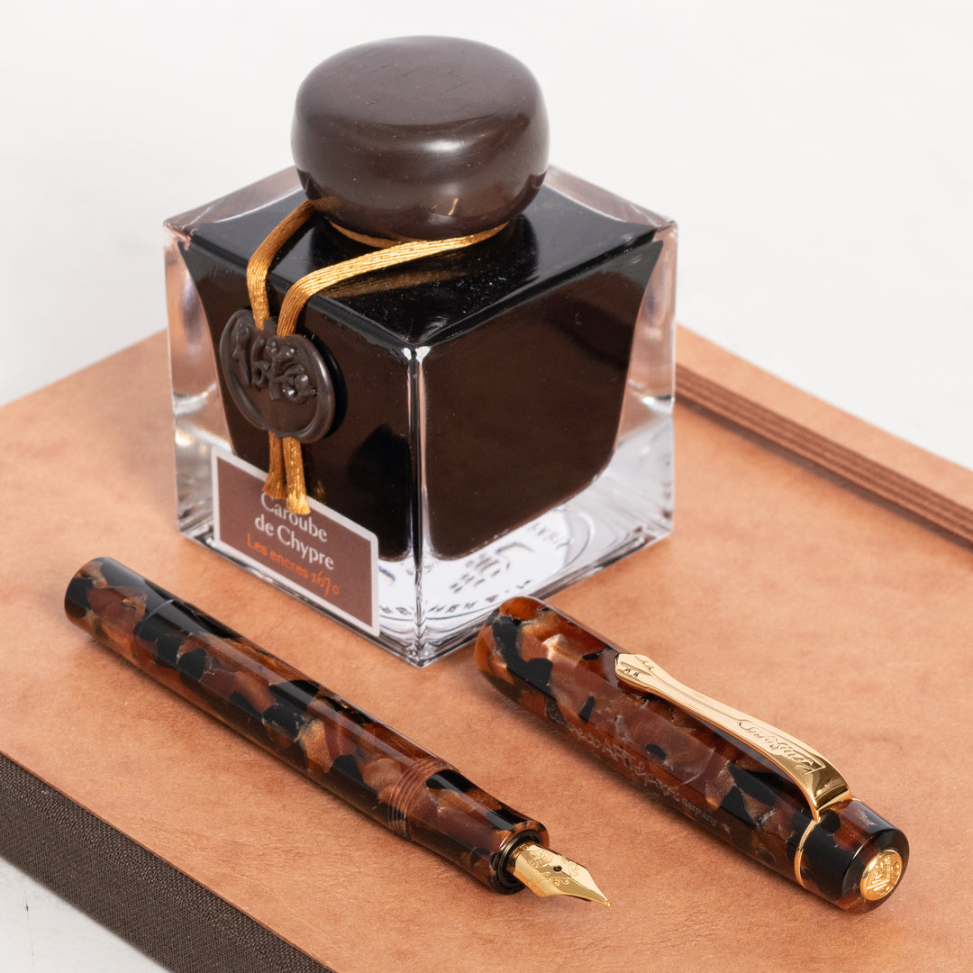 KAWECO ART sport ヒッコリーブラウン M Kaweco ART Sport Fountain Pen in Hickory Brown - Goldspot Pens