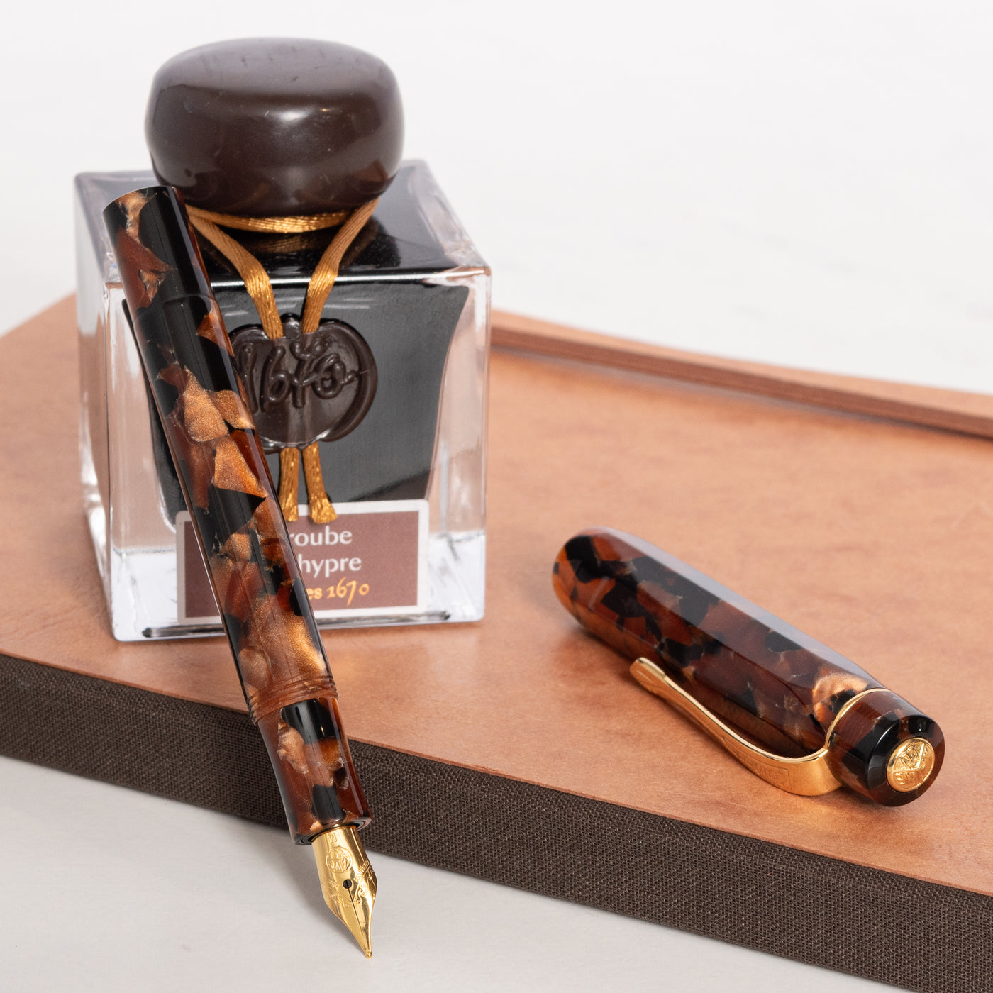 Kaweco Art Sport Special Edition Hickory Brown Fountain Pen Uncapped