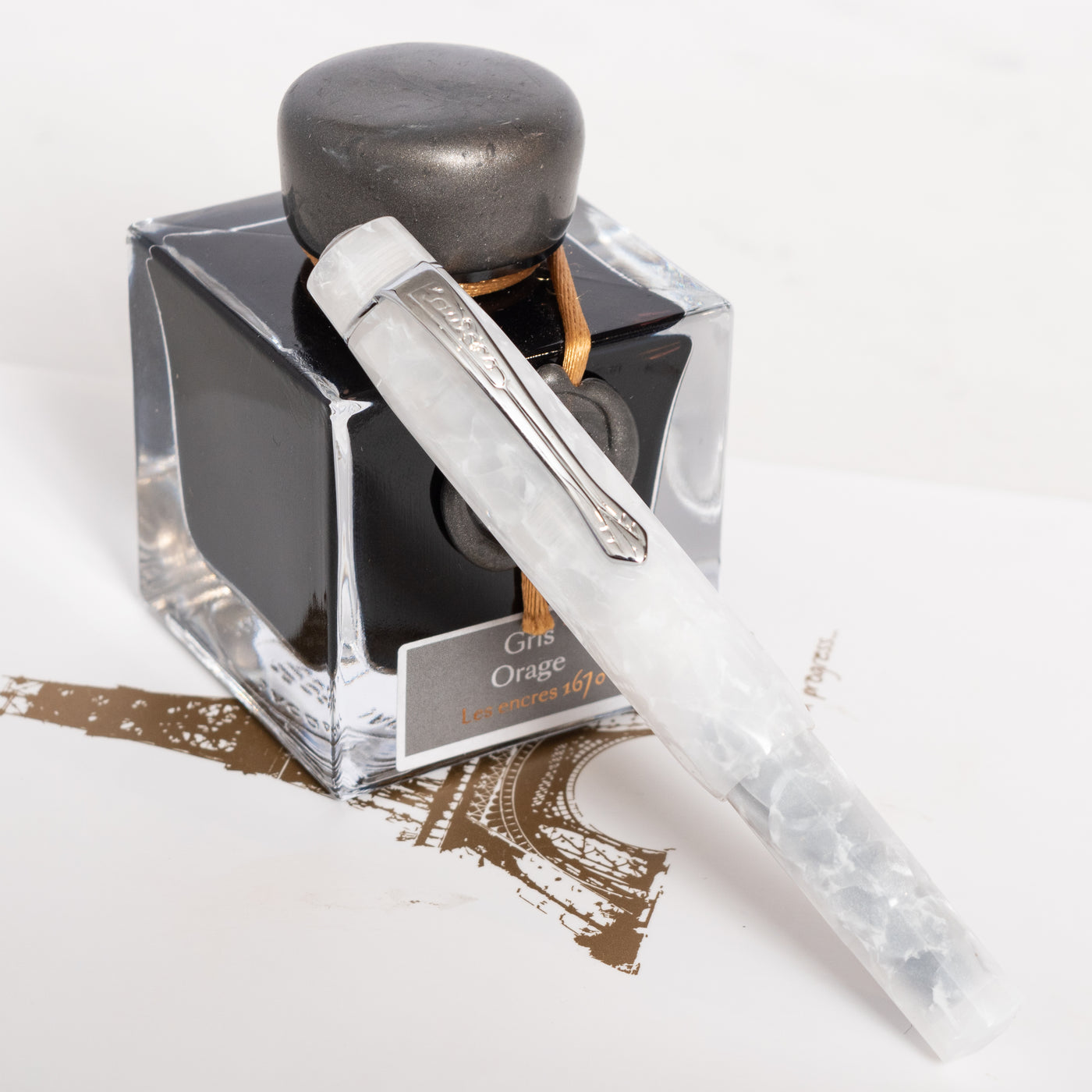 Kaweco Art Sport Special Edition Mineral White Fountain Pen Capped