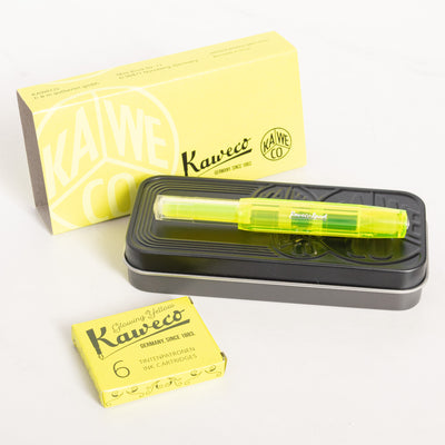 Kaweco Ice Sport Glow Highlighter Fountain Pen Set