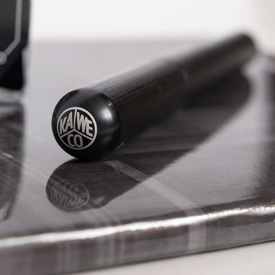 Kaweco Supra Aluminum Black Fountain Pen Logo