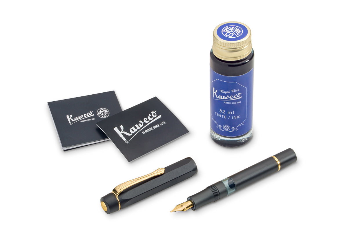 Kaweco Piston Filler Sport Black Set Content Spread