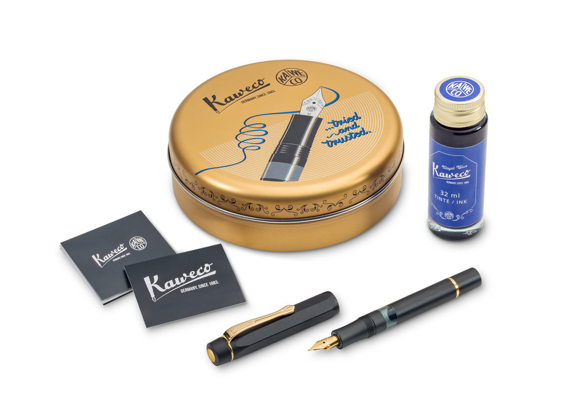 Kaweco Piston Filler Sport Black Set Packaging Spread