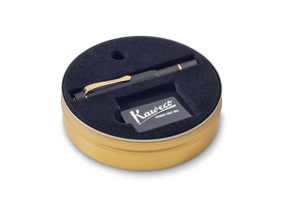 Kaweco Piston Filler Sport Black Set Tin Box Open