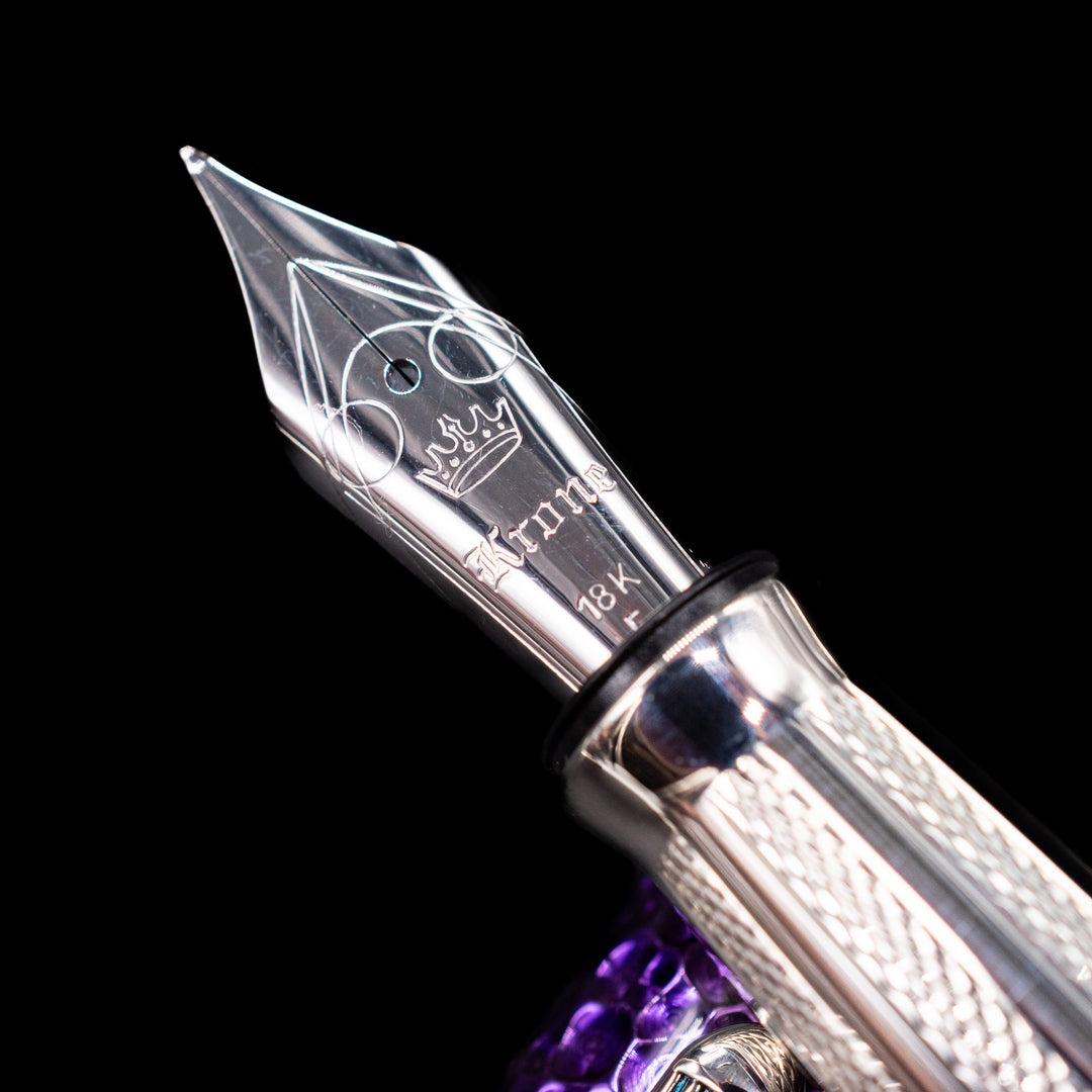 Krone Spark Hammered Purple Fountain Pen - Preowned – Truphae