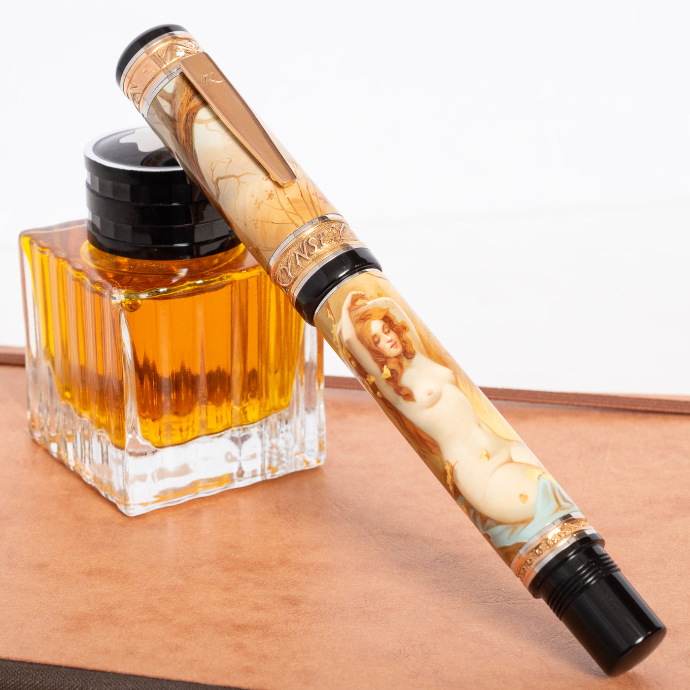 Kynsey Aphrodite Hand Painted Fountain Pen Capped