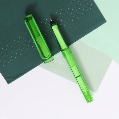 LAMY Balloon Rollerball Pen Lime Uncapped