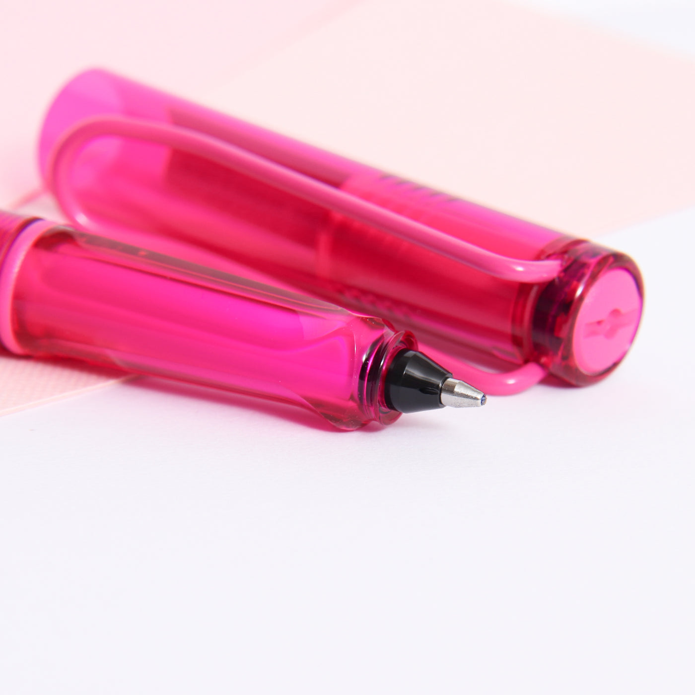 LAMY Balloon Rollerball Pen Pink Tip Details