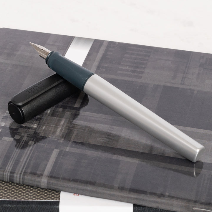 LAMY Nexx Black Fountain Pen | Steel Nib, Cartridge/Converter