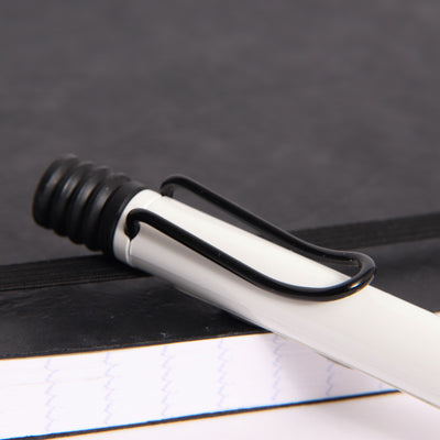 LAMY Safari Limited Edition White With Black Clip Ballpoint Pen Clip