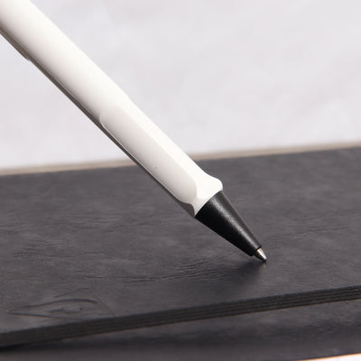 LAMY Safari Limited Edition White With Black Clip Ballpoint Pen Plastic Barrel