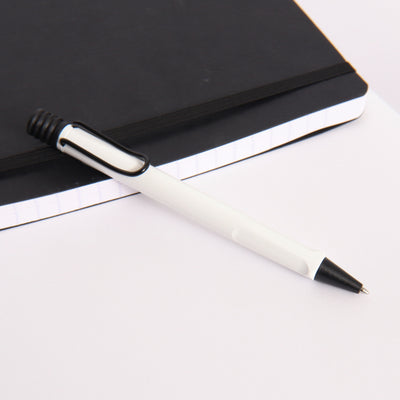 LAMY Safari Limited Edition White With Black Clip Ballpoint Pen