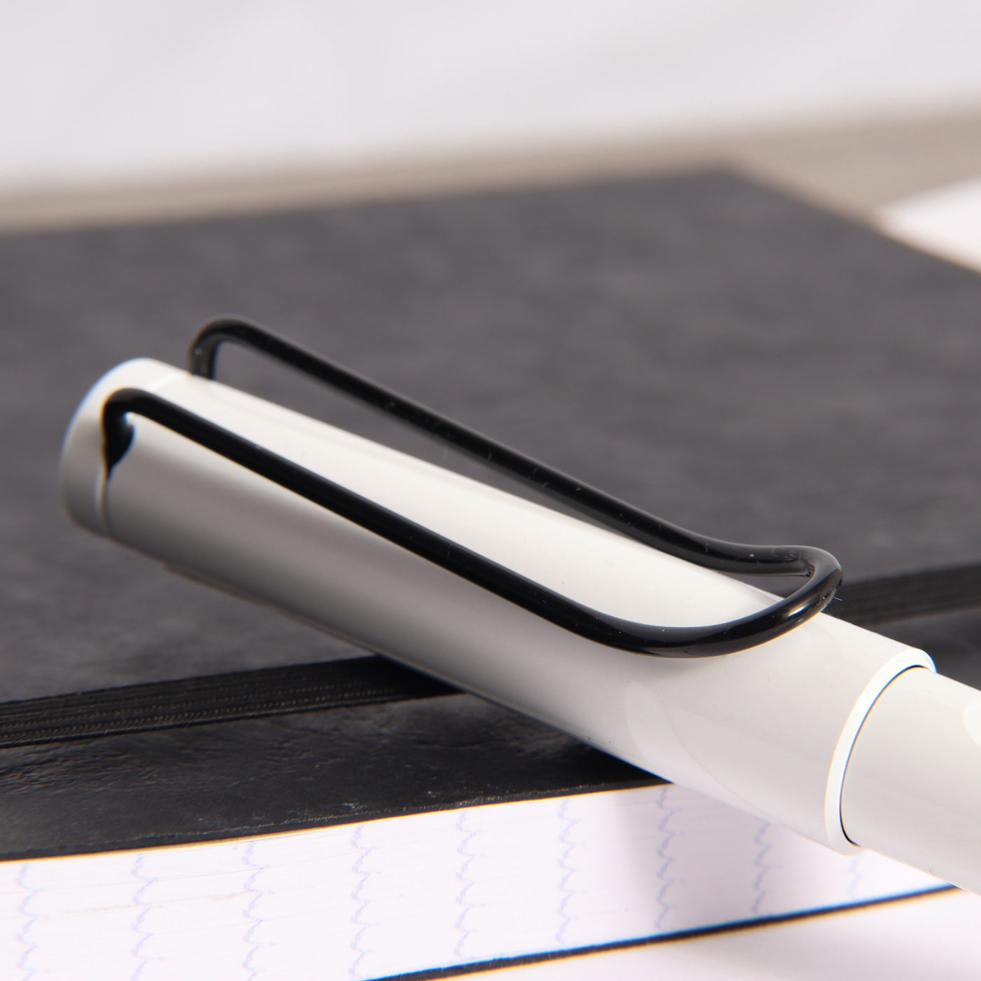LAMY Safari Limited Edition White With Black Clip Rollerball Pen Clip