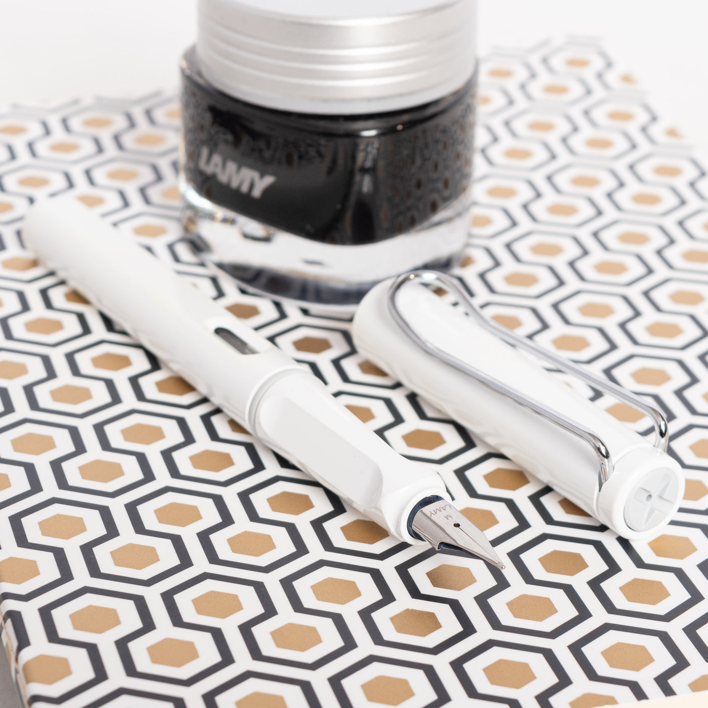 LAMY Safari Malaysia Special Edition White Fountain Pen plastic