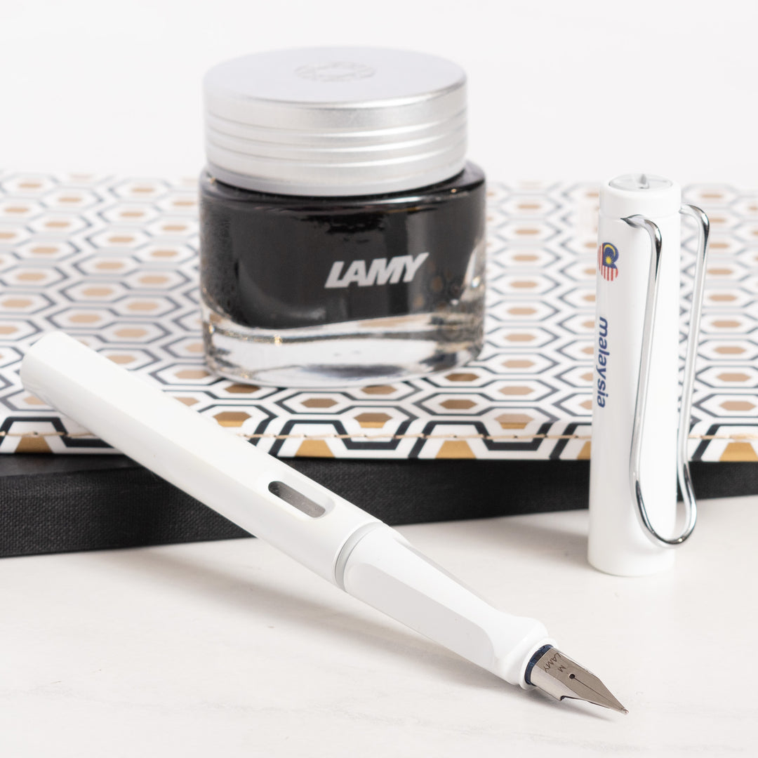 LAMY Safari Malaysia Special Edition White Fountain Pen – Truphae