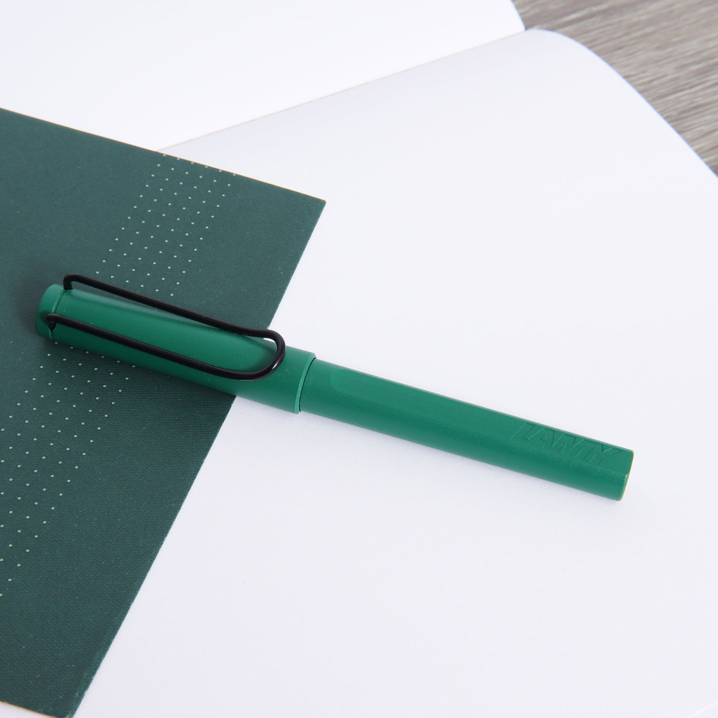 LAMY Safari Starbucks Green-Black Rollerball Pen Capped