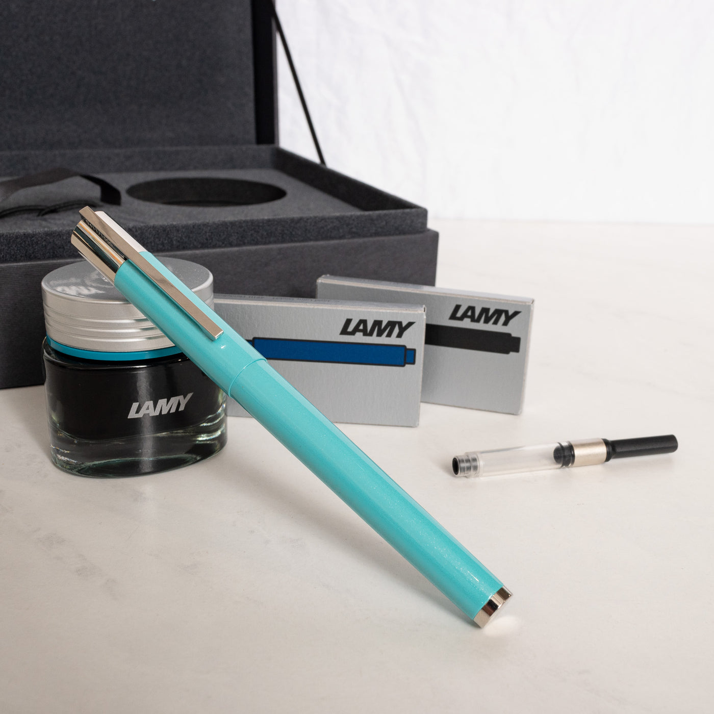 LAMY Scala Majestic Jade Fountain Pen Gift Set Capped