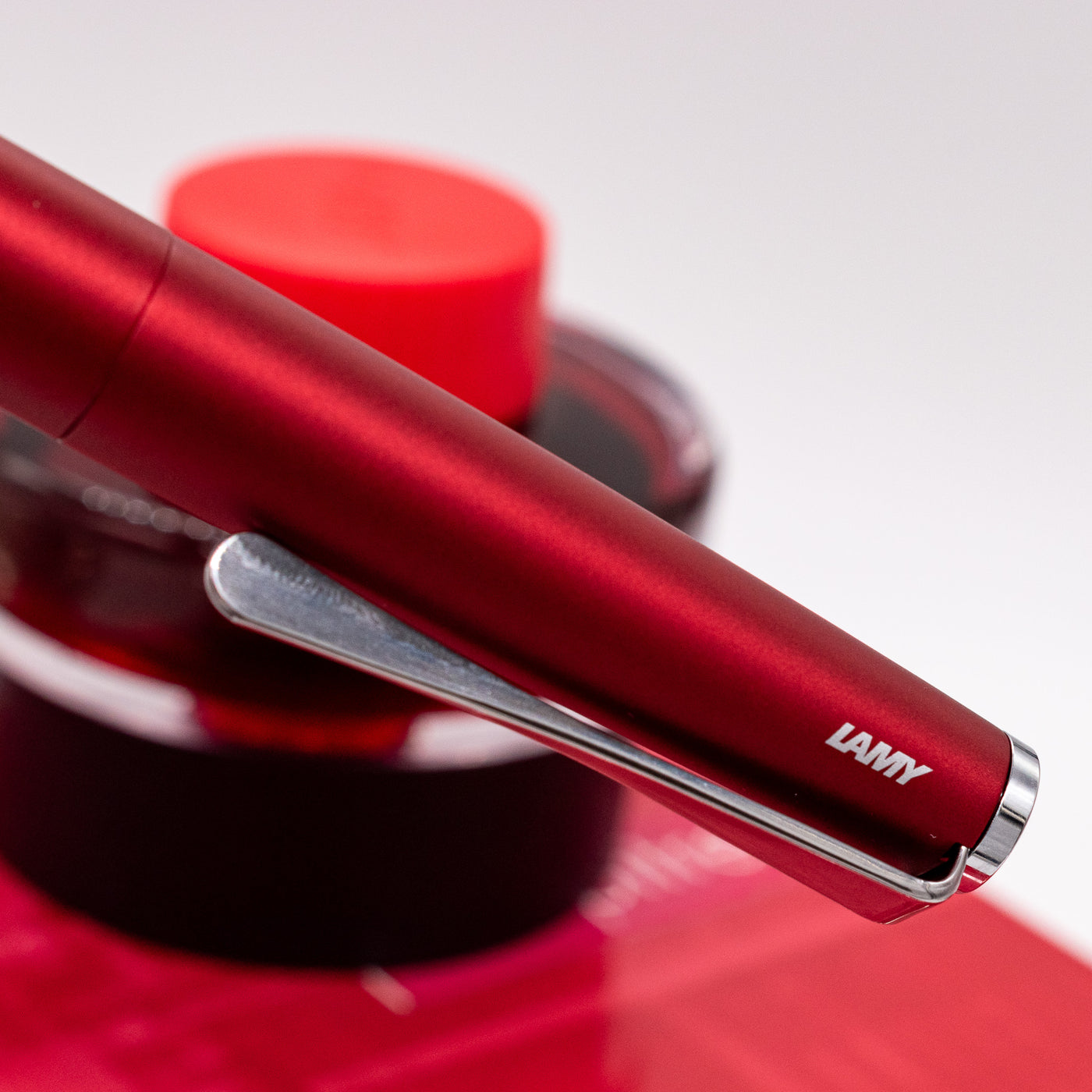 LAMY Studio Fountain Pen - Royal Red Matte logo