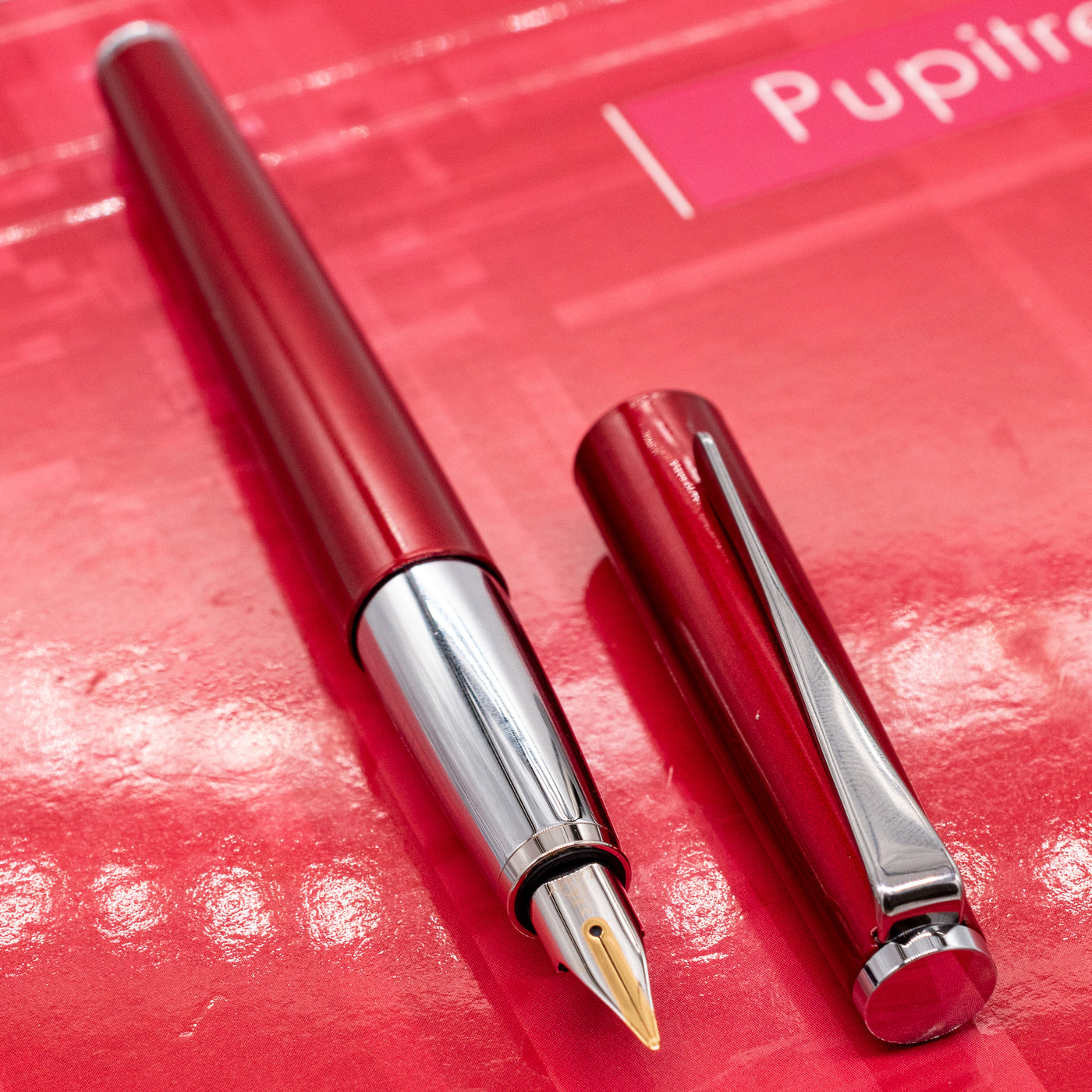 LAMY Studio Fountain Pen - Piano Red Gloss silver trim
