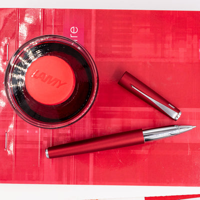 LAMY Studio Rollerball Pen - Royal Red Matte silver trim