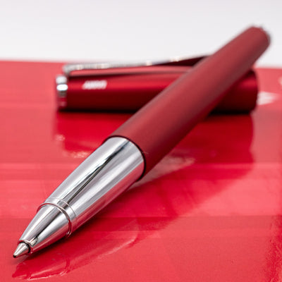 LAMY Studio Rollerball Pen - Royal Red Matte uncapped