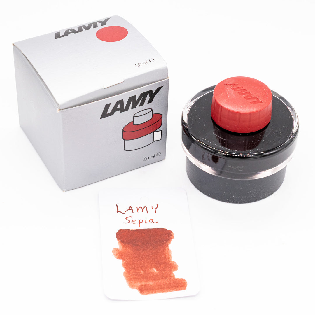 LAMY T 51 inkt 828 - Inktpot in de kleur rood met restopvangbak - 30 ml inhoud LAMY T 51 inkt 828 - Inktpot in de kleur rood met restopvangbak - 30 ml inhoud