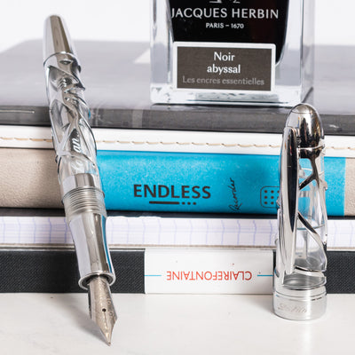 Laban Skeleton Fountain Pen - Silver