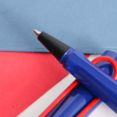 LAMY Safari Retro Blue & Red Rollerball Pen Tip