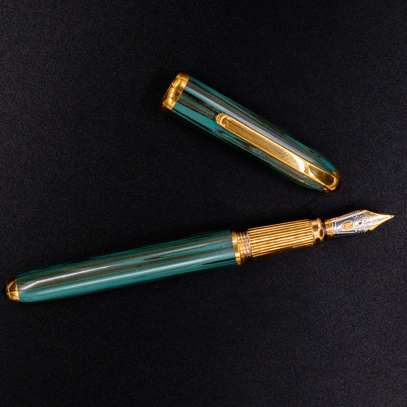 Louis Cartier Ebonite Green Fountain Pen limited edition