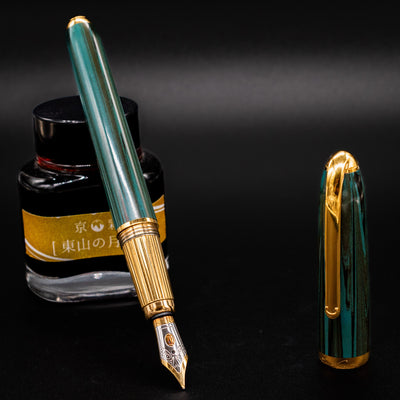 Louis Cartier Ebonite Green Fountain Pen