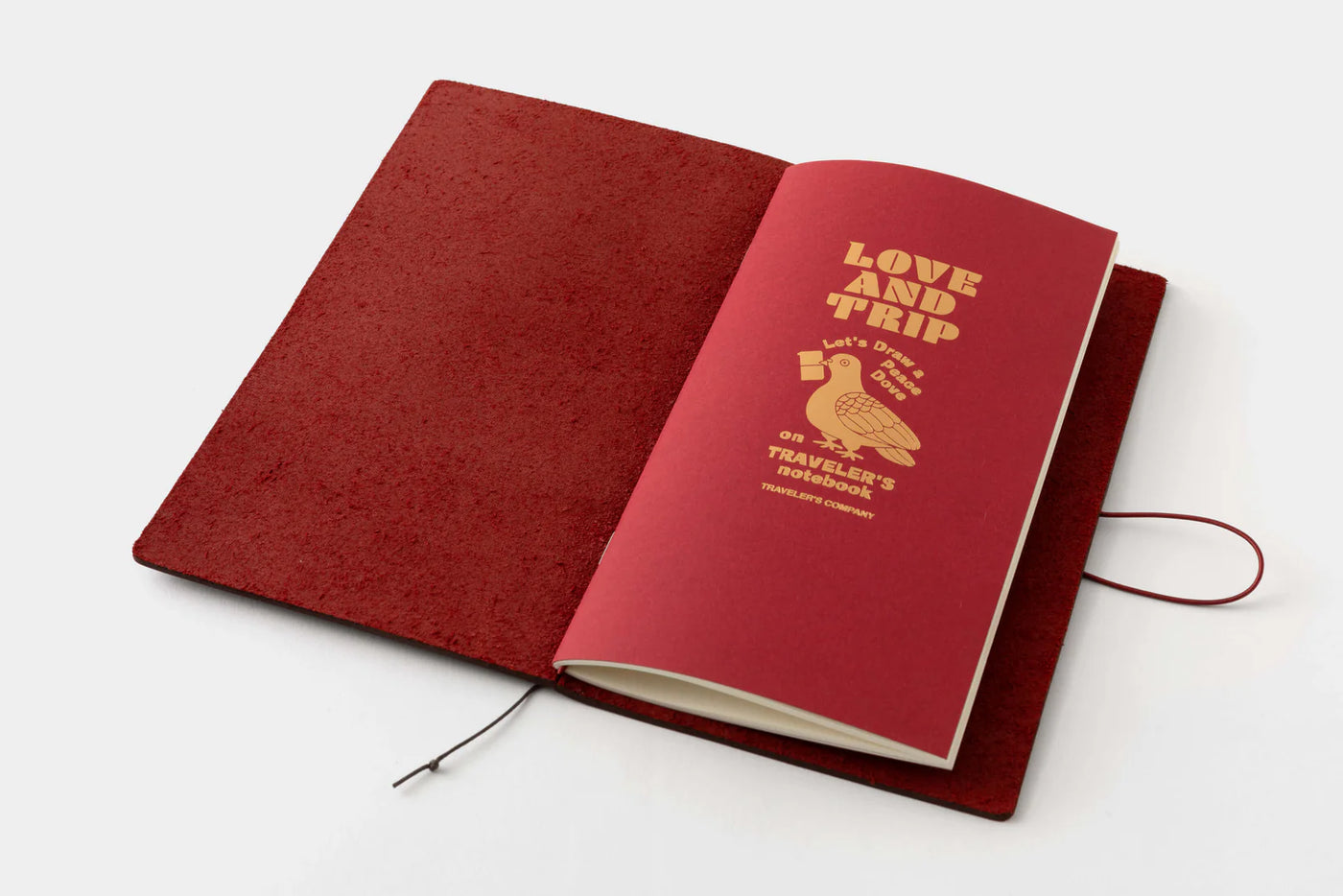 Traveler's Company Notebook Love and Trip Red Regular