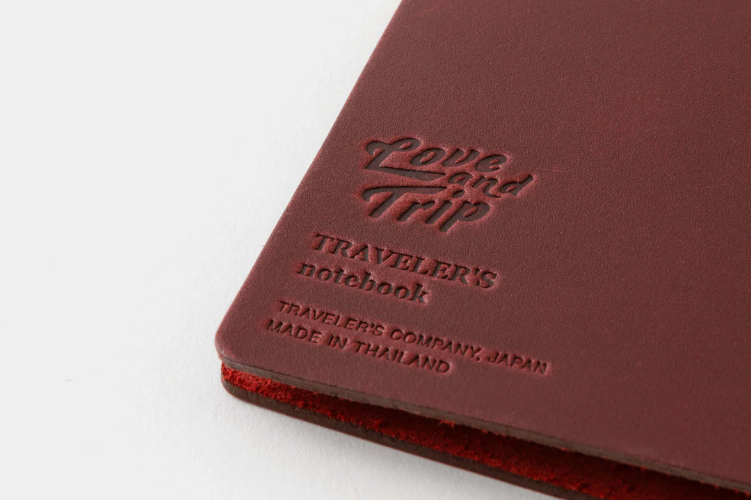 Traveler's Company Notebook Love and Trip Red Regular – Truphae