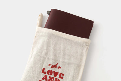 Traveler's Company Notebook Love and Trip Red Regular