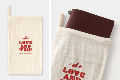 Traveler's Company Notebook Love and Trip Red Regular