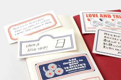 Traveler's Company Notebook Love and Trip Red Regular Refill