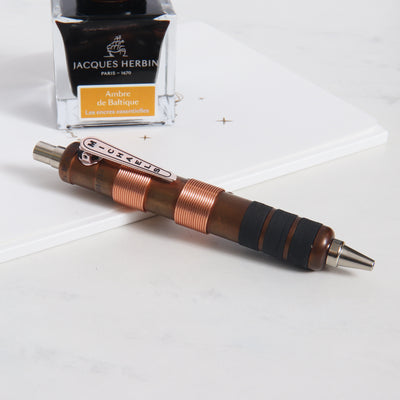 Michael's Fatboy 10th Anniversary Copper TeslaCoil Collection Ballpoint Pen - Preowned Closed