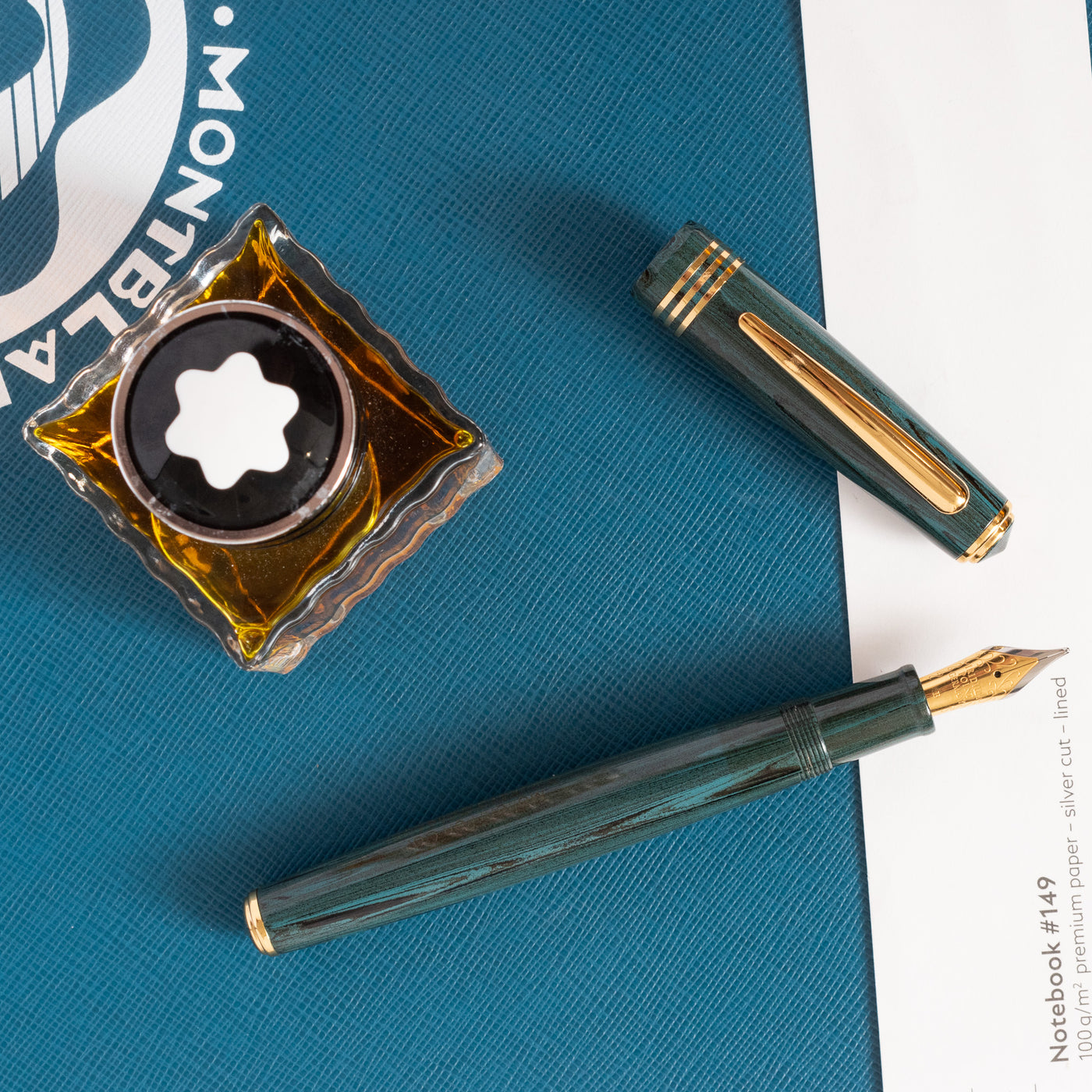 Molteni Curukova Green Ebonite Fountain Pen Limited Edition