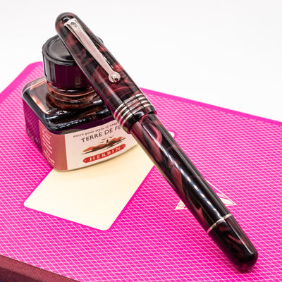 Molteni Modelo 54 Fountain Pen - Burgundy Acetate capped