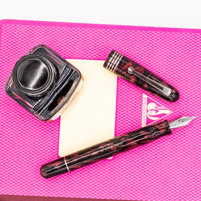 Molteni Modelo 54 Fountain Pen - Burgundy Acetate piston filled