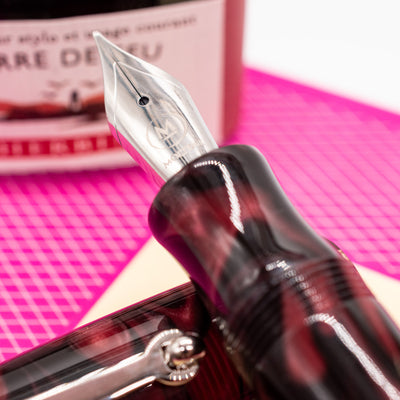 Molteni Modelo 54 Fountain Pen - Burgundy Acetate stainless steel nib