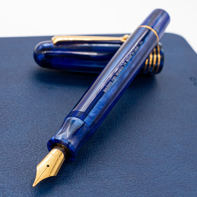 Molteni Modelo 54 Fountain Pen - Celestial Blue uncapped