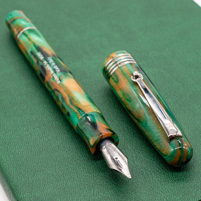 Molteni Modelo 54 Fountain Pen - Jade silver trim