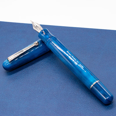 Molteni Modelo 54 Fountain Pen - Mare Blue & Rhodium piston filled