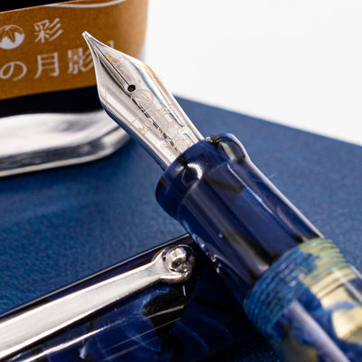 Molteni Modelo 55 Fountain Pen - Royal Blue Lucens Celluloid 18k gold nib