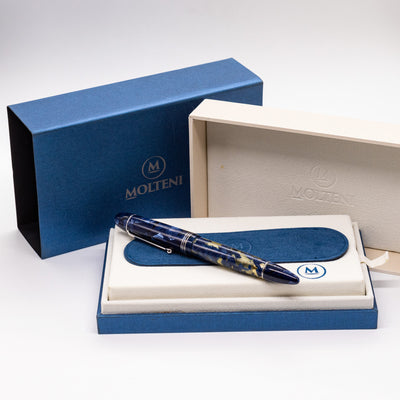 Molteni Modelo 55 Fountain Pen - Royal Blue Lucens Celluloid box